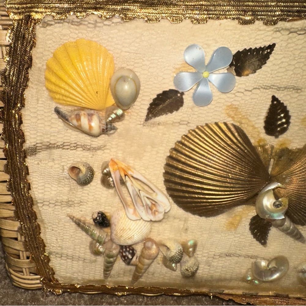☀️🐚BOGO 1/2 🐚VTG 1950's Wicker Purse Lucite Handles VLV - Picture 10 of 16